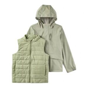 NEW Kids' Solid 3-In-1 Jacket - Cat & Jack™ Olive Green
